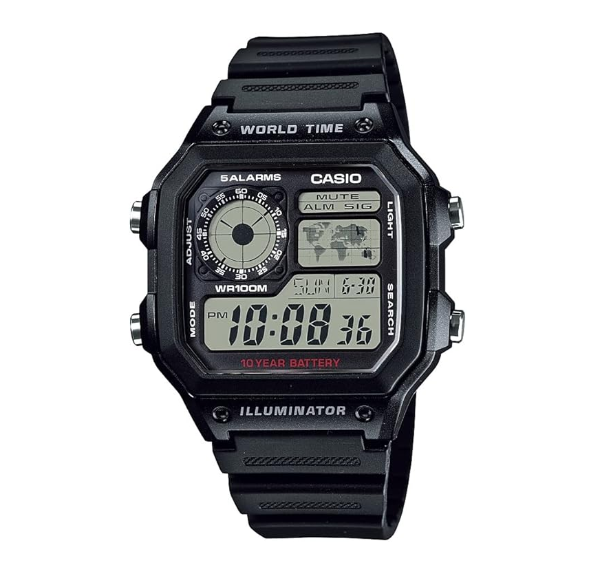 Casio AE1200WH-1A Black Watch