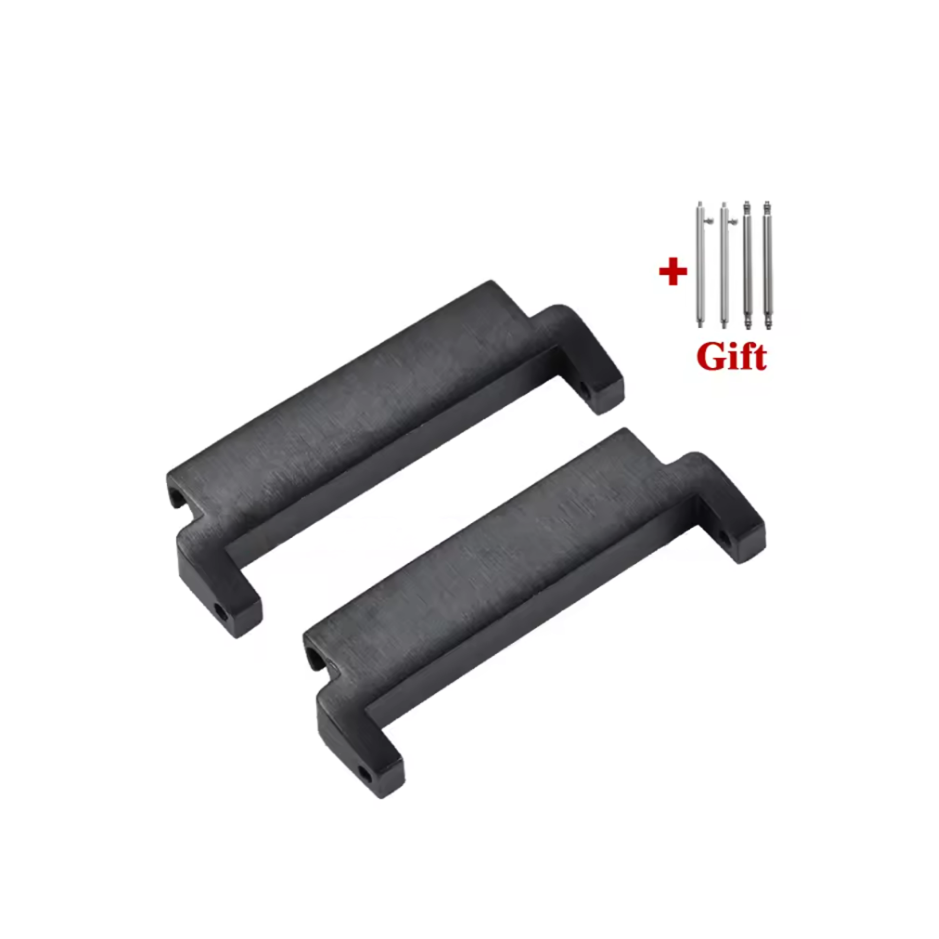Watch Strap Metal Adapters Black 18mm To 22mm